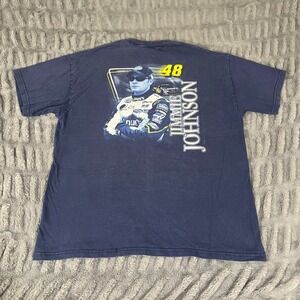Vintage Jimmie Johnson NASCAR 2006 Champion T-Shirt Navy Blue XL Chase Authentic